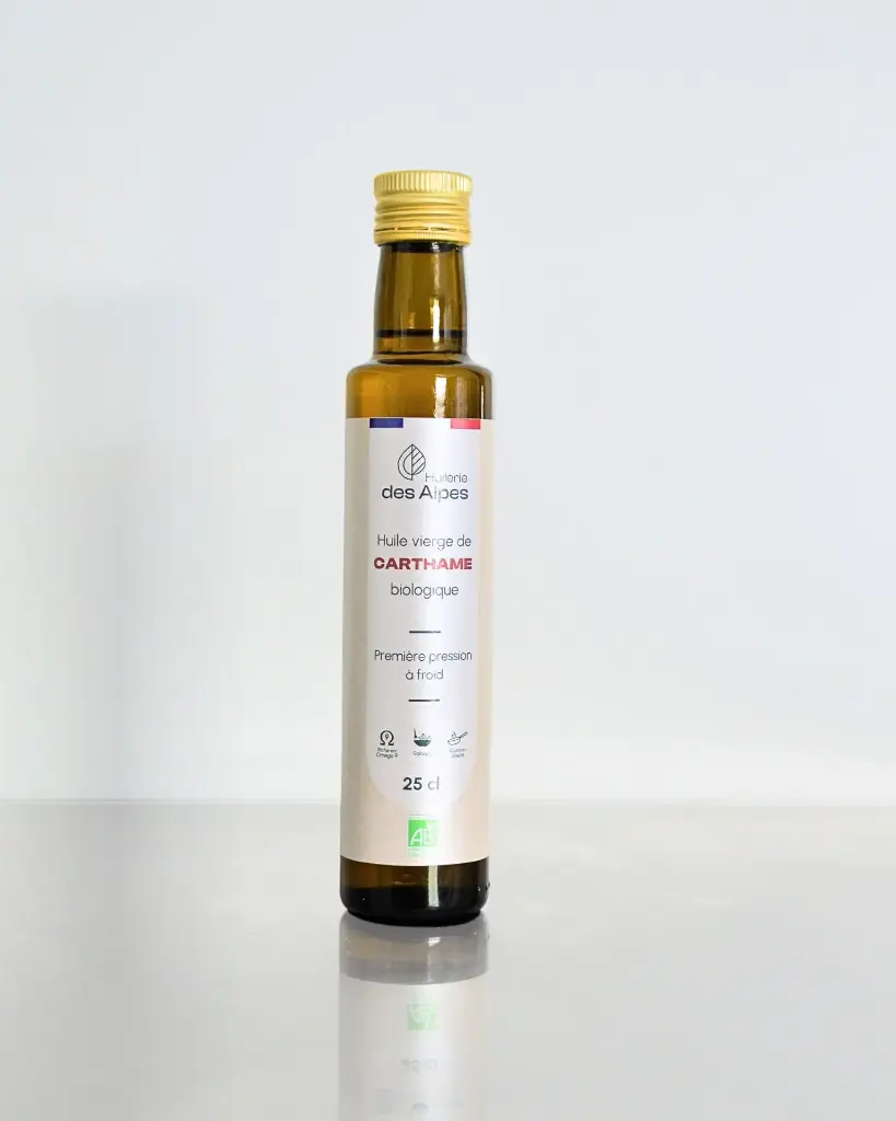 Huile de Carthame Oléique Bio en Bouteilles