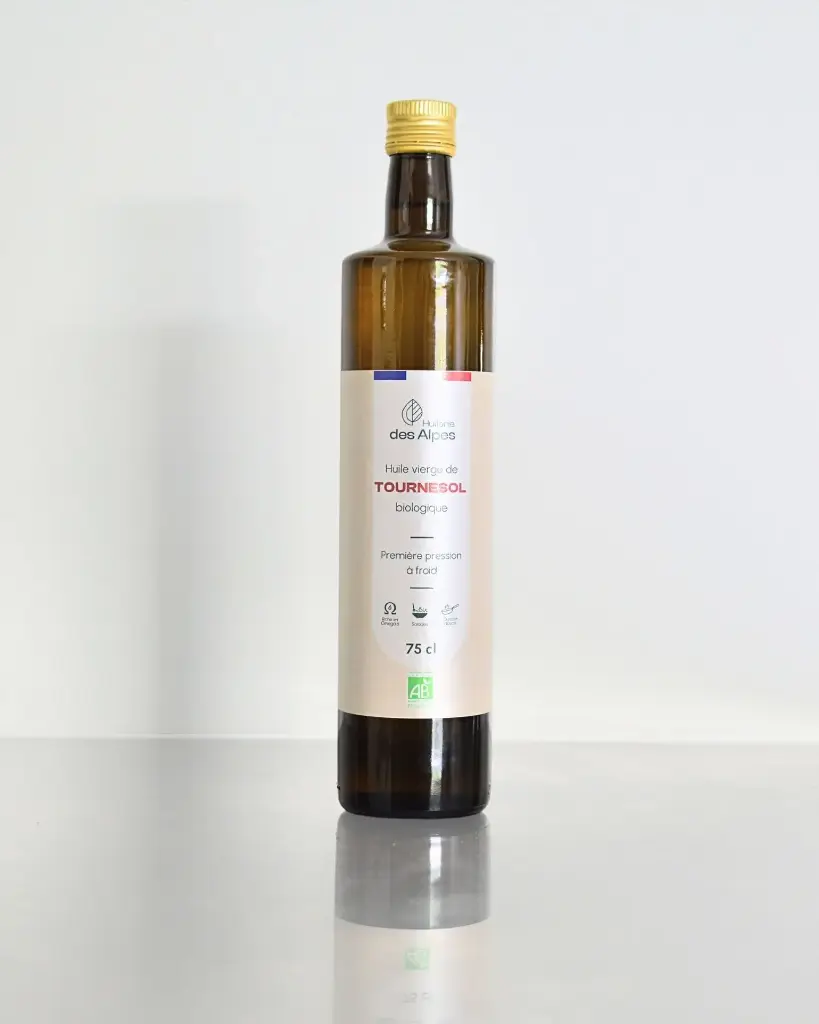 Huile de Tournesol Linoléique Bio en Bouteilles